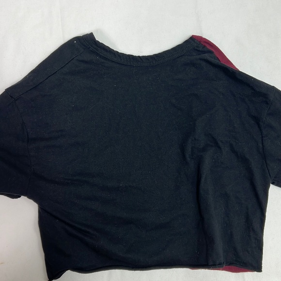 #2124 Lovelove Red & Black Women’s Crop Top | Size: M - Picture 6 of 6